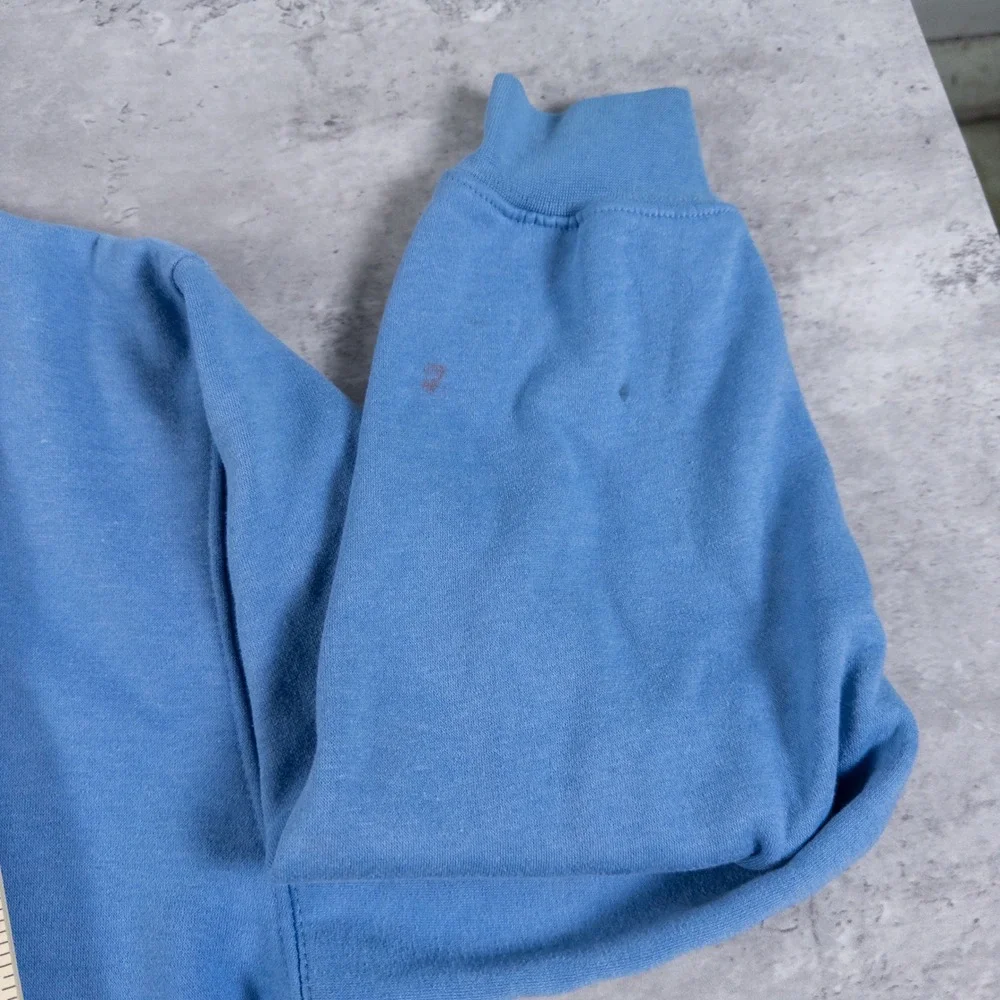 y2k kenpo hoodie boxy washed blue mens large